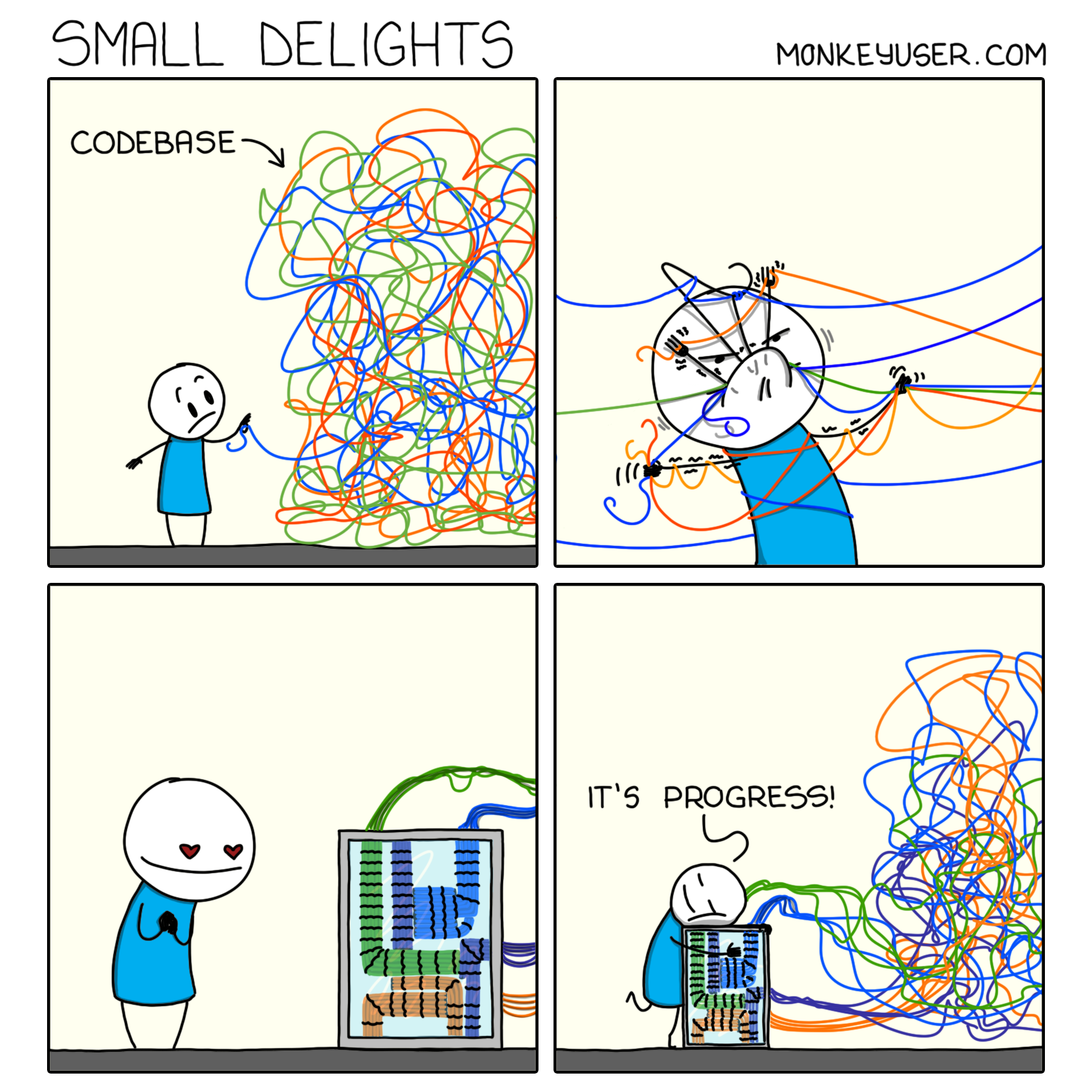 Small Delights Monkey User Comic